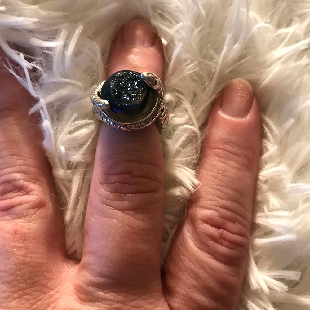 Sterling silver snake ring